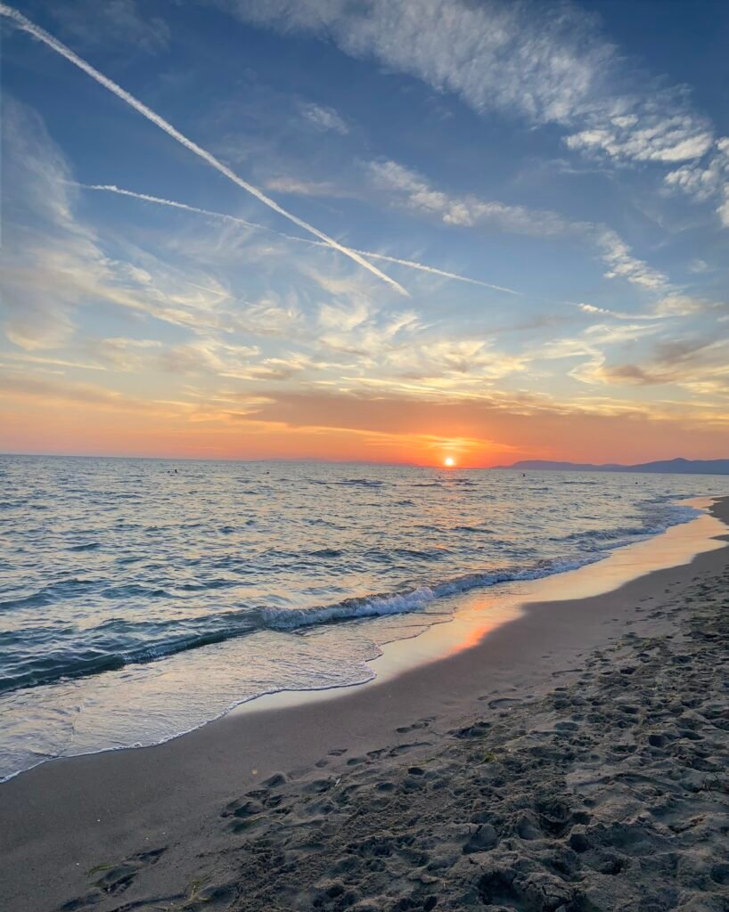 an image of castiglione della pescaia's coastal beach in the western area of tuscany 